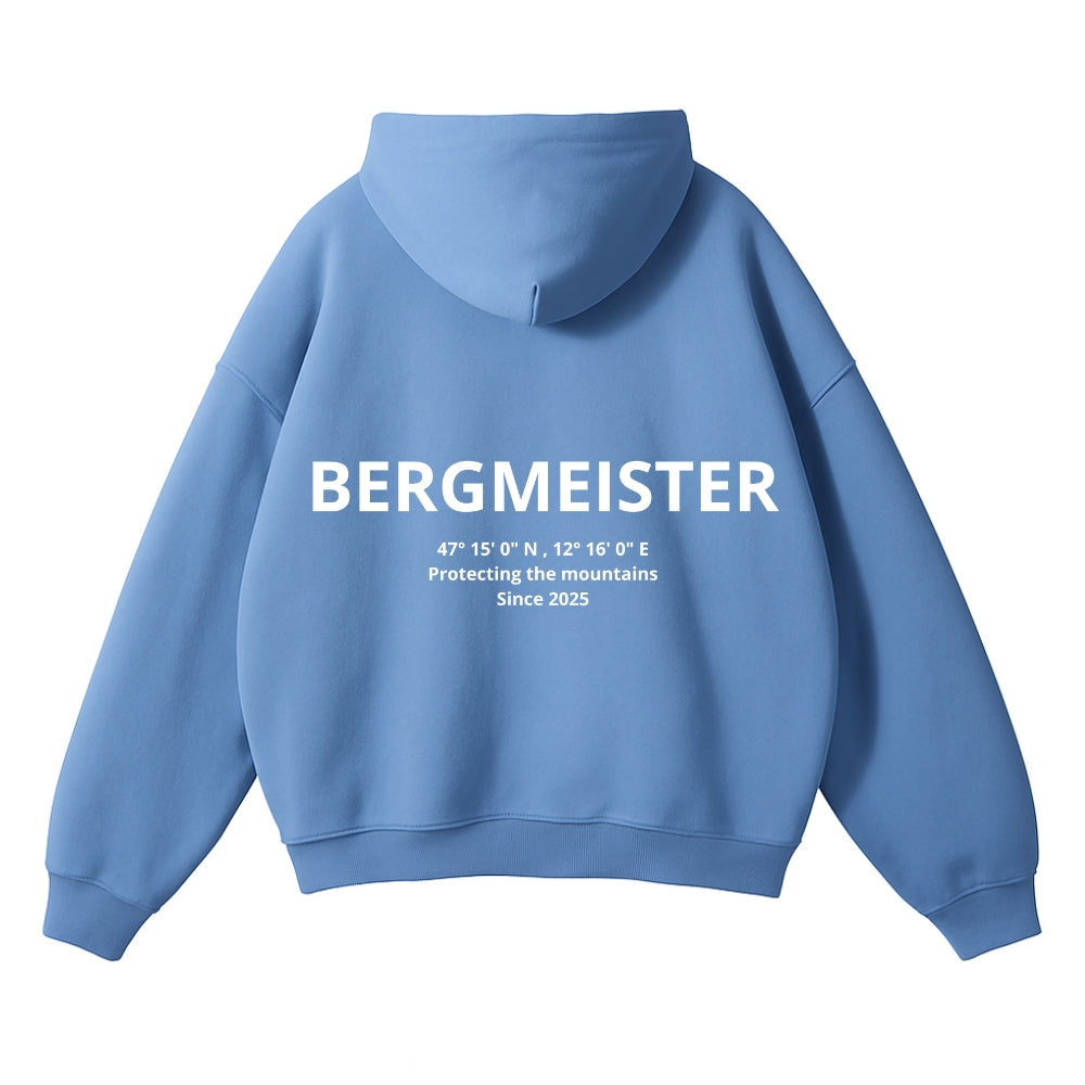 'BERGMEISTER' OVERSIZED HOODIE LIGHT BLUE