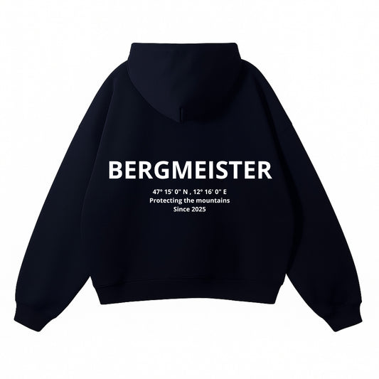 'BERGMEISTER' OVERSIZED HOODIE BLACK