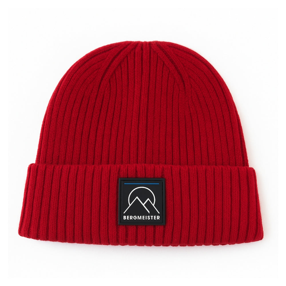 RIBBED BEANIE RED