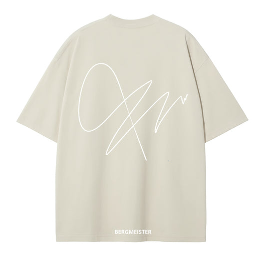 'SIGNATURE' OVERSIZED T-SHIRT BEIGE