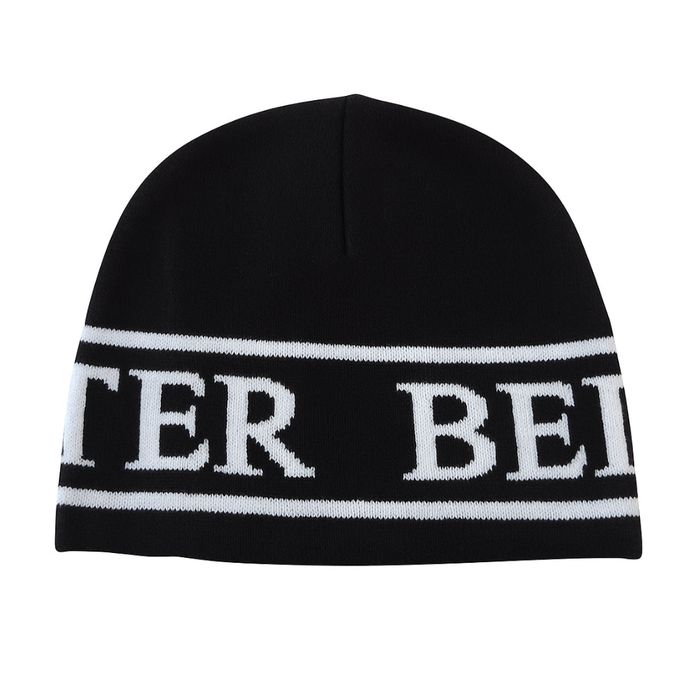 HEAD TOQUE BEANIE BLACK & WHITE