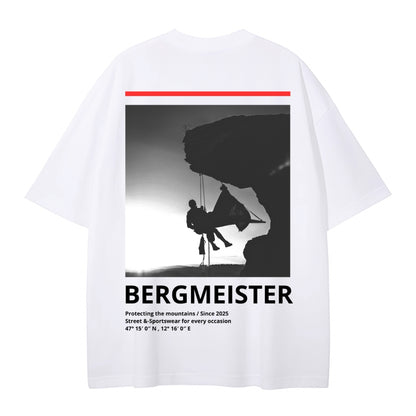 'EXPLORER' OVERSIZED T-SHIRT WHITE & RED