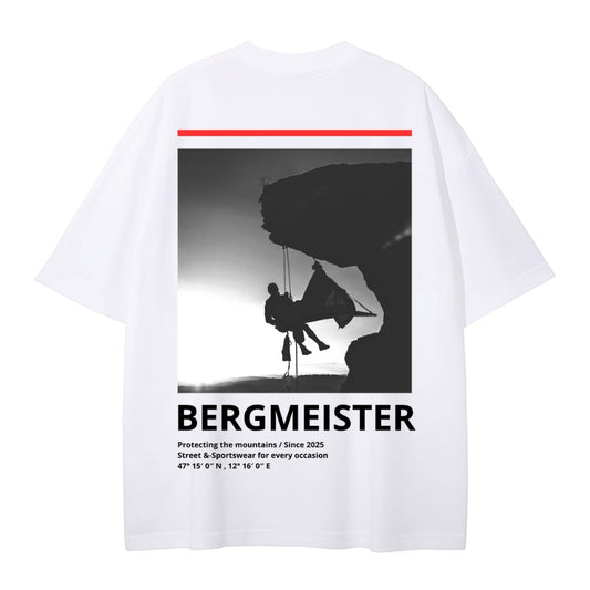 'EXPLORER' OVERSIZED T-SHIRT WHITE & RED