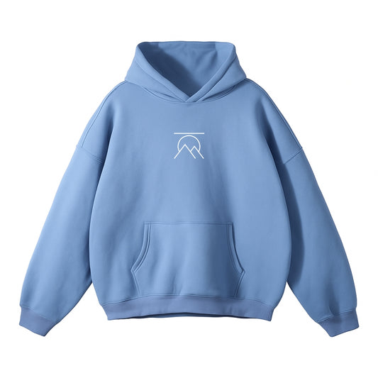 'BERGMEISTER' OVERSIZED HOODIE LIGHT BLUE