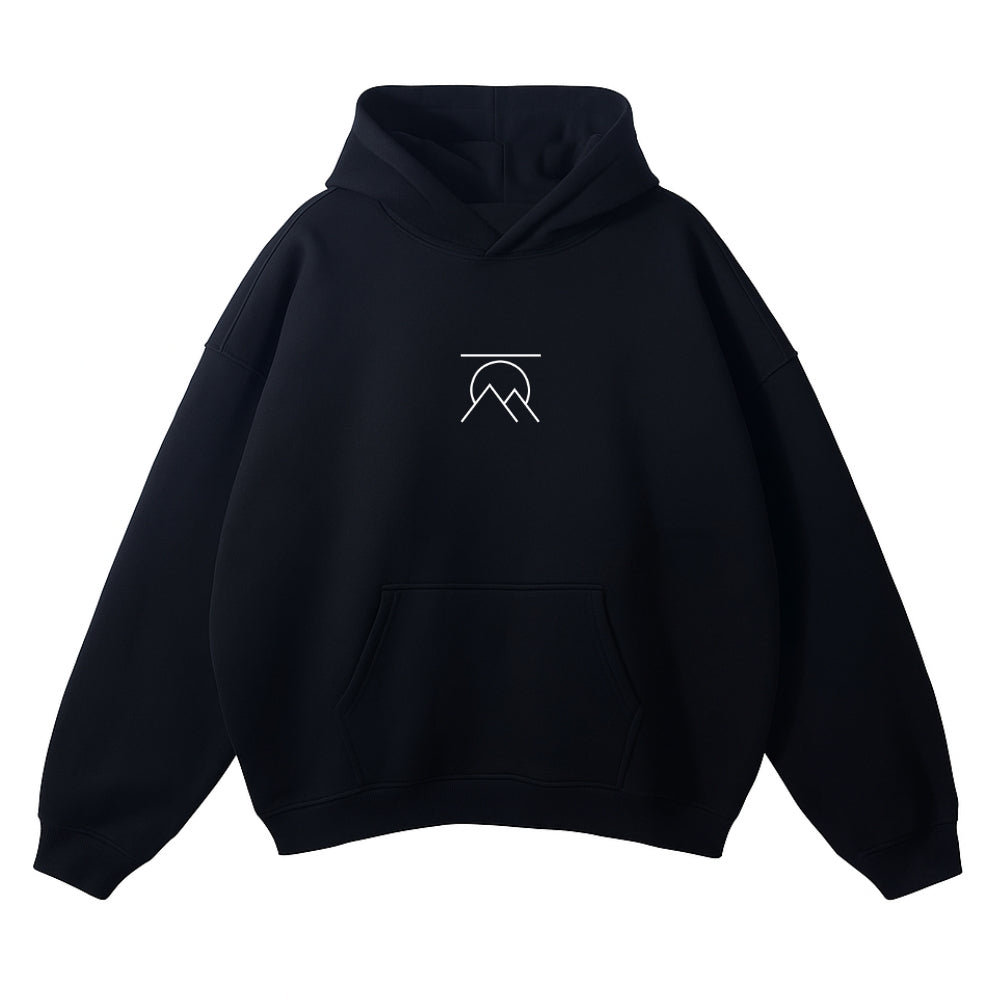 'BERGMEISTER' OVERSIZED HOODIE BLACK
