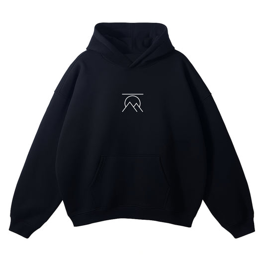 'BERGMEISTER' OVERSIZED HOODIE BLACK