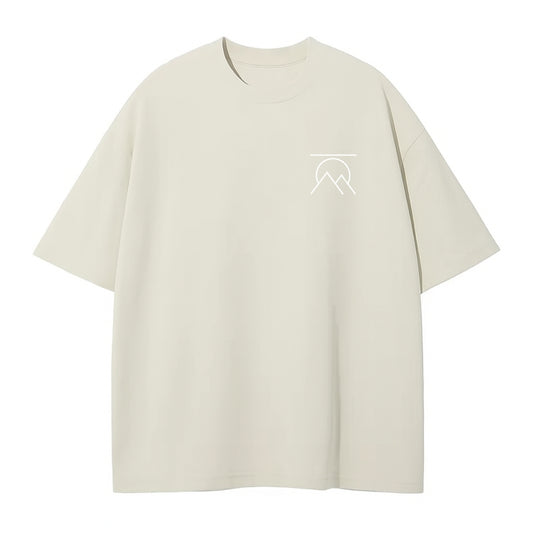'SIGNATURE' OVERSIZED T-SHIRT BEIGE