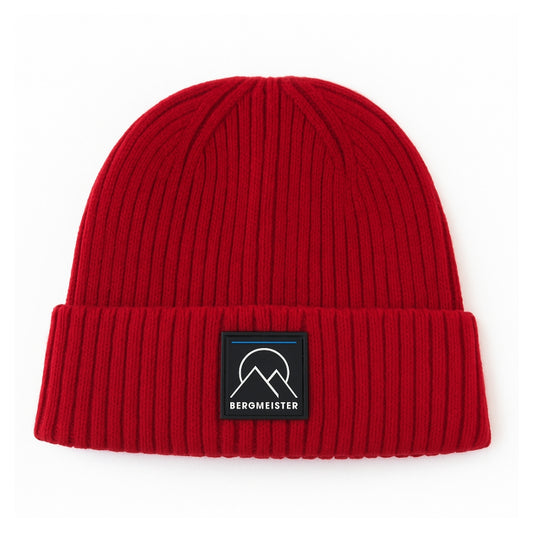 RIBBED BEANIE RED