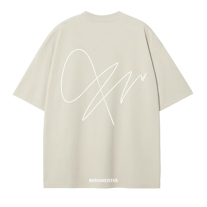 'SIGNATURE' OVERSIZED T-SHIRT BEIGE