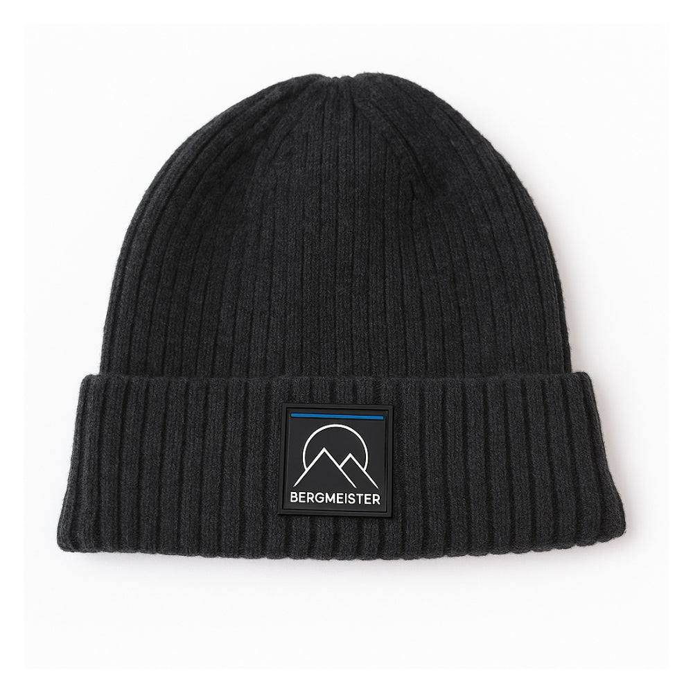 RIBBED BEANIE DARK GRAY