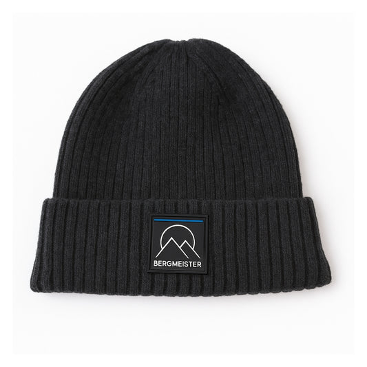 RIBBED BEANIE DARK GRAY