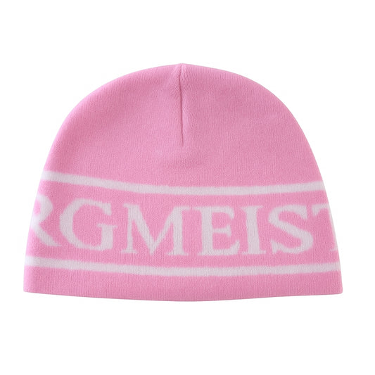 HEAD TOQUE BEANIE PINK & WHITE