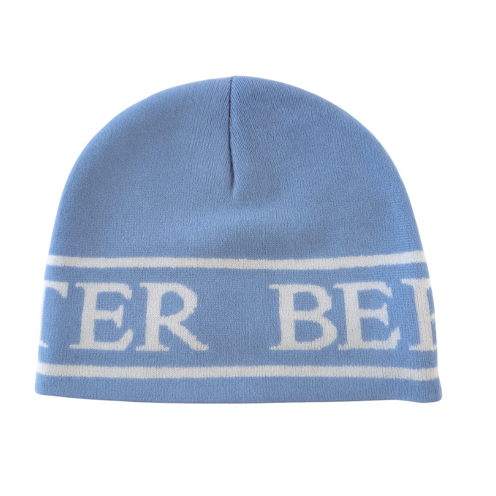 HEAD TOQUE BEANIE BLUE & WHITE