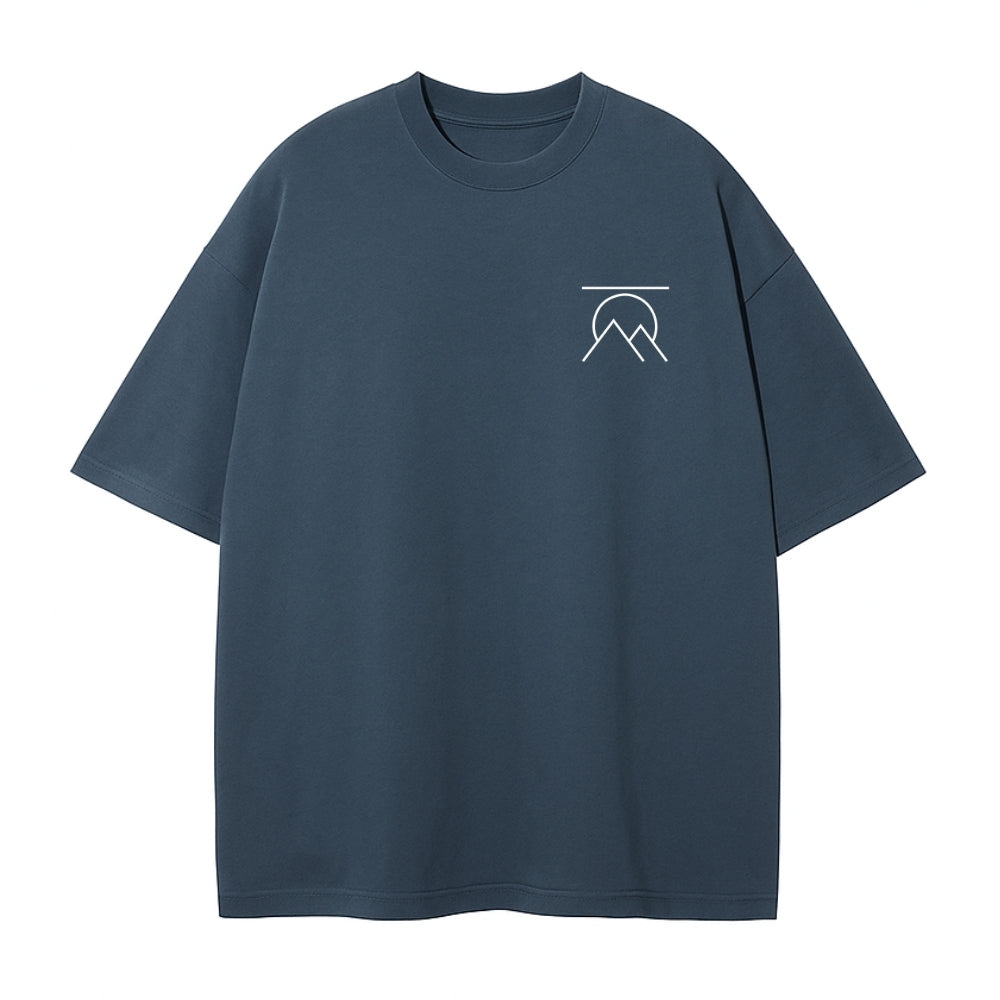 'SIGNATURE' OVERSIZED T-SHIRT DARK BLUE