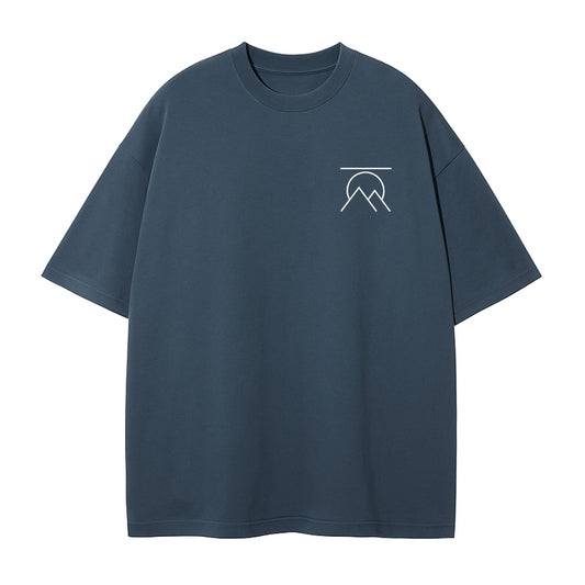 'SIGNATURE' OVERSIZED T-SHIRT DARK BLUE