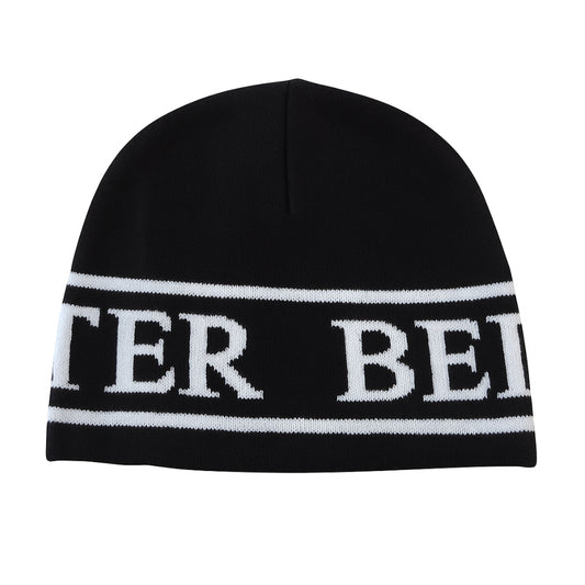 HEAD TOQUE BEANIE BLACK & WHITE