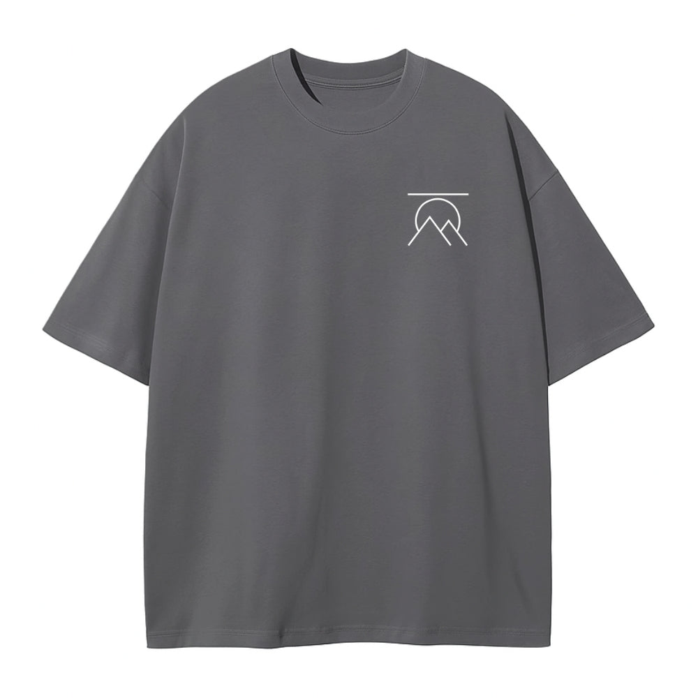 'SIGNATURE' OVERSIZED T-SHIRT GRAY