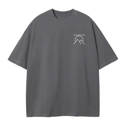 'SIGNATURE' OVERSIZED T-SHIRT GRAY
