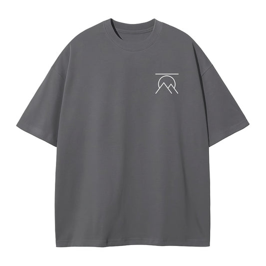 'SIGNATURE' OVERSIZED T-SHIRT GRAY