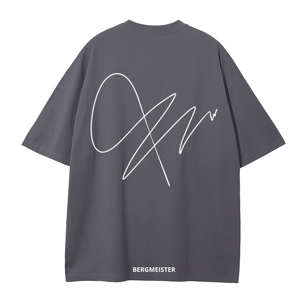 'SIGNATURE' OVERSIZED T-SHIRT GRAY