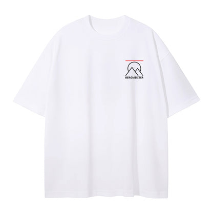 'SIGNATURE' OVERSIZED T-SHIRT WHITE & RED