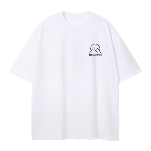 'SIGNATURE' OVERSIZED T-SHIRT WHITE & RED